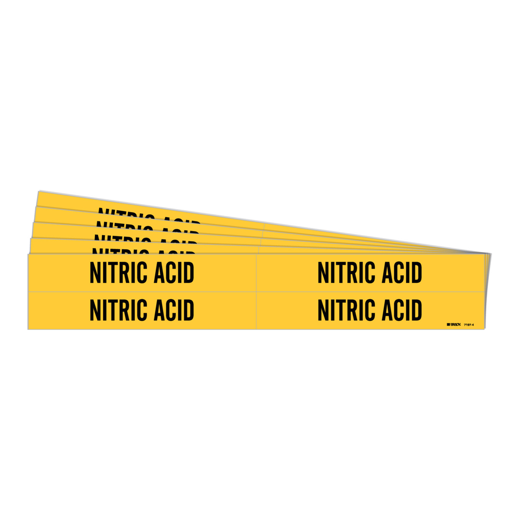 Brady NITRIC ACID Pipe Marker