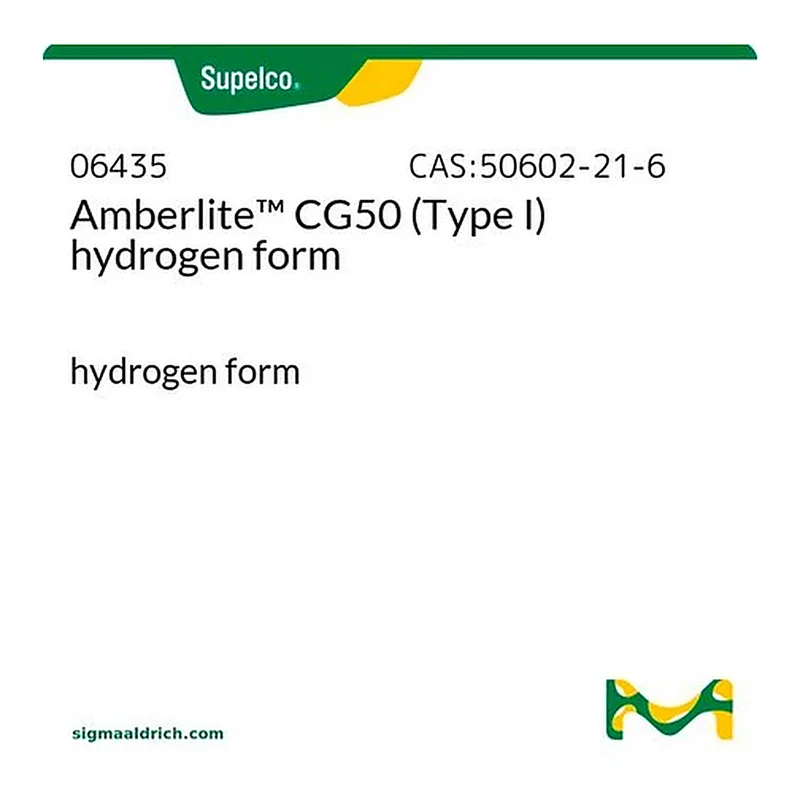 Merck Amberlite(TM) CG50 (Type I) hydrogen form