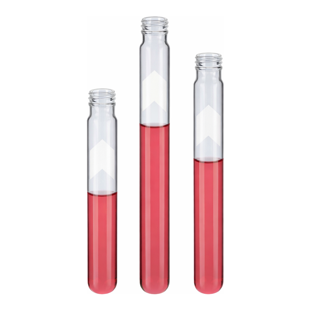 Daihan Science Disposable Culture/Test Tube, with Screw Thread and Marking Area, od Φ13·16·20mm