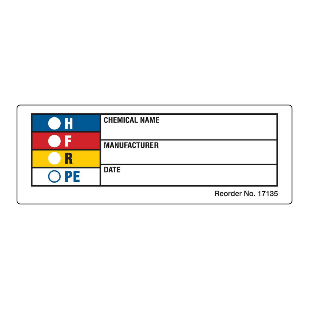 Brady NFPA label
