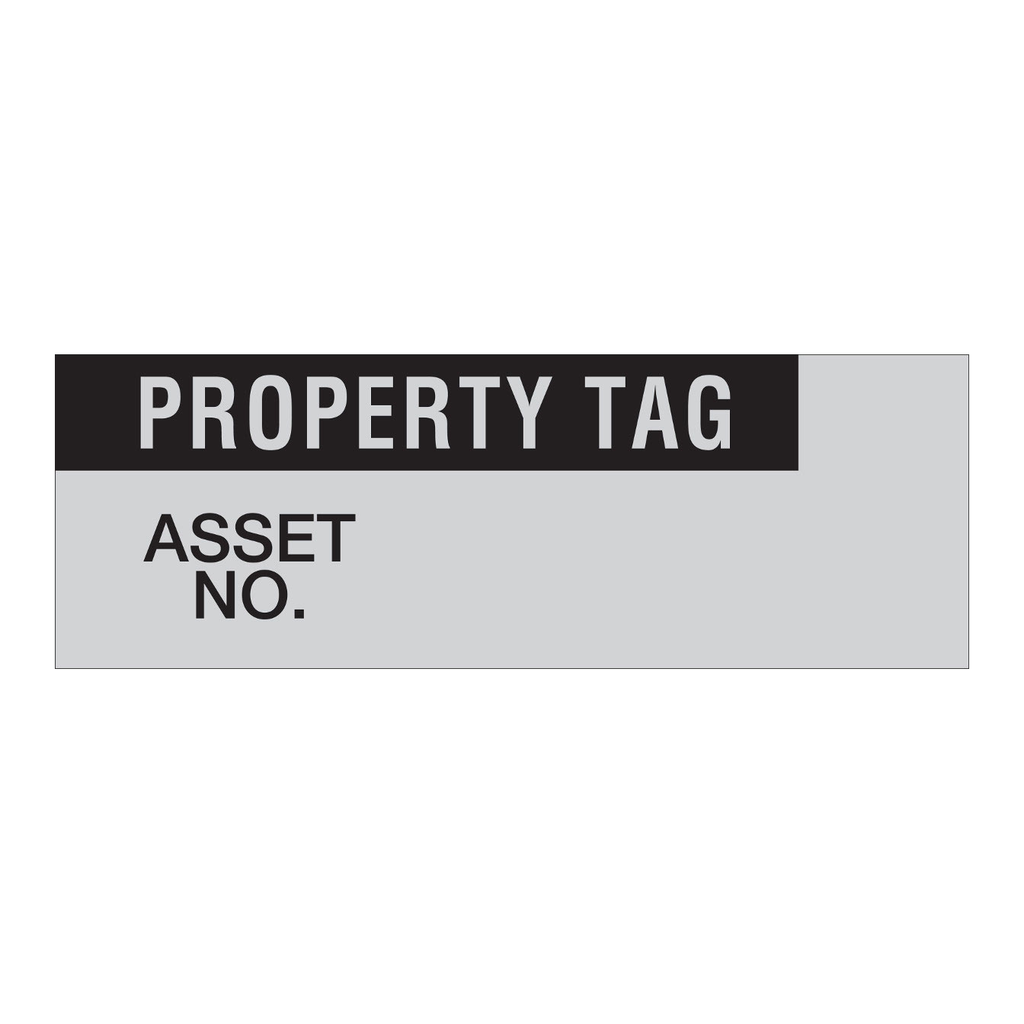 Brady Property Tag Write-On Labels