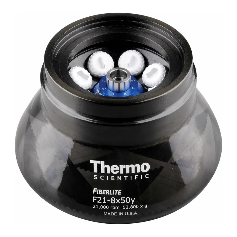 Thermo Fisher Scientific Fiberlite F21-8 x 50y Fixed Angle Rotor with Auto-Lock for LYNX 4000 and 6000 Superspeed Centrifuges