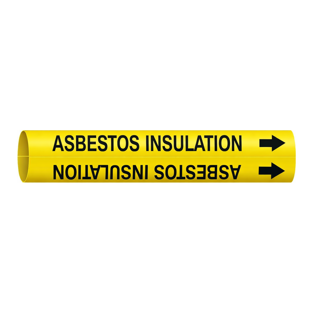 Brady ASBESTOS INSULATION Snap-On/Strap-On Pipe Marker