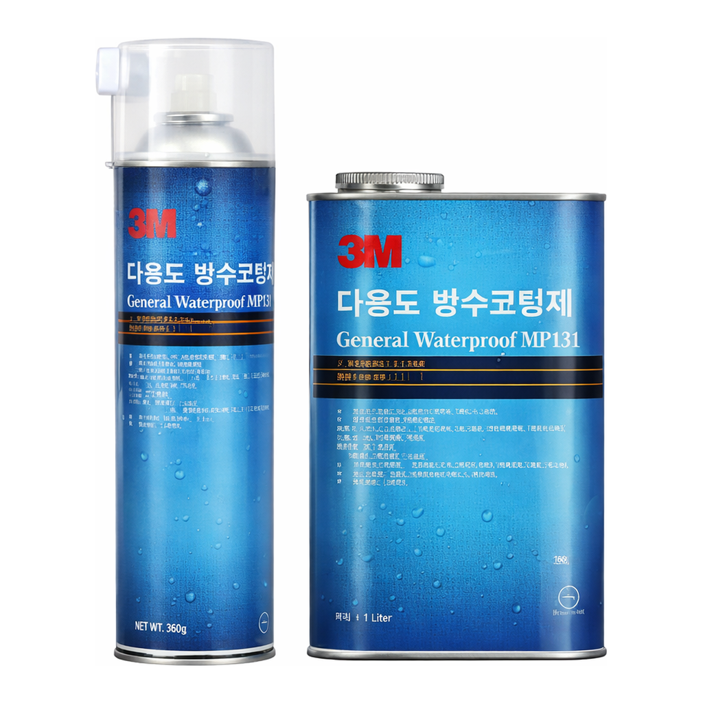 Daihan Science 3M “MP131” Hi-Performance Waterproof Coating Agent, Spray 255g & Can 1Lit<br>Hi
