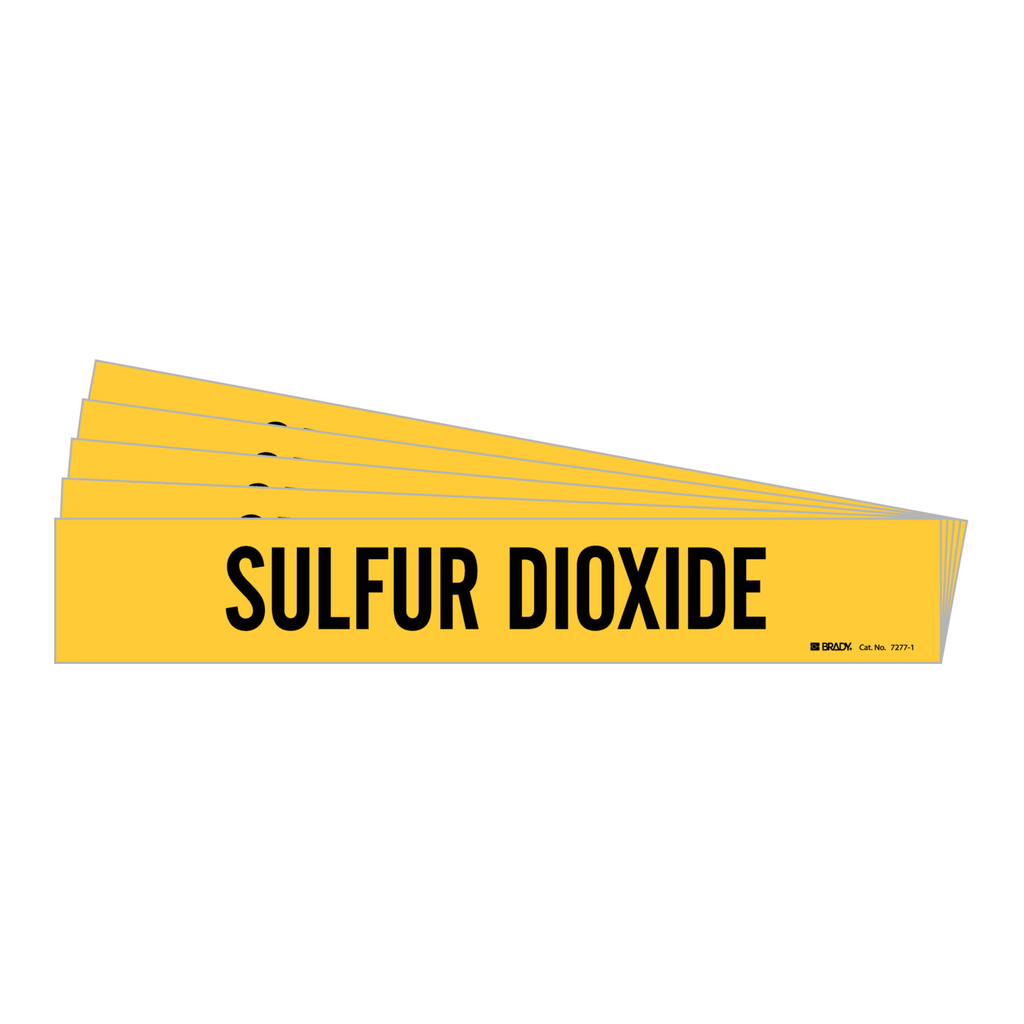 Brady SULFUR DIOXIDE Pipe Marker