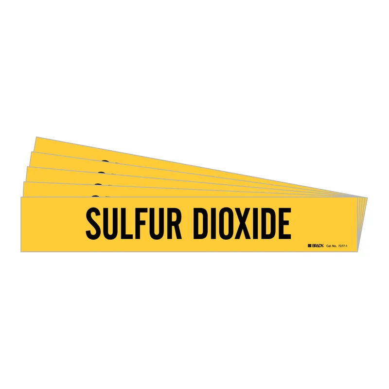 Brady SULFUR DIOXIDE Pipe Marker