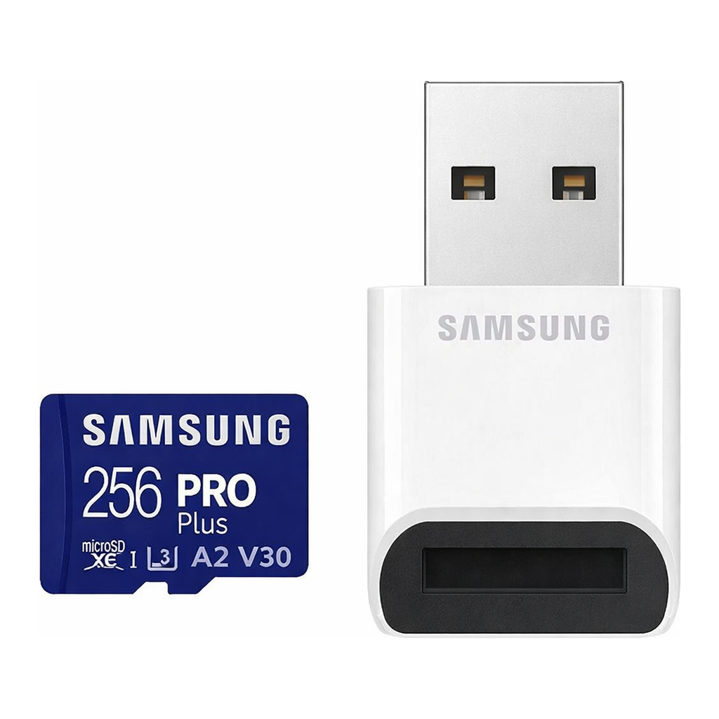 OFFICENEX [P]Micro SDXC카드 PRO PLUS+리더기(256GB/UHS-1Class10/삼성)