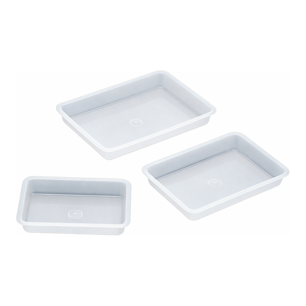 Daihan Science Teflon PFA Chemical-Resistant Tray, Low-form, 0.96~2.7 Lit, -200℃+260℃<br>Ideal