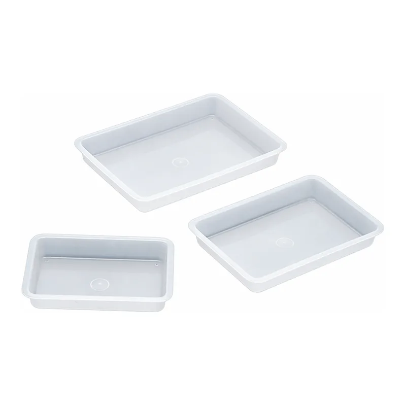 Daihan Science Teflon PFA Chemical-Resistant Tray, Low-form, 0.96~2.7 Lit, -200℃+260℃<br>Ideal