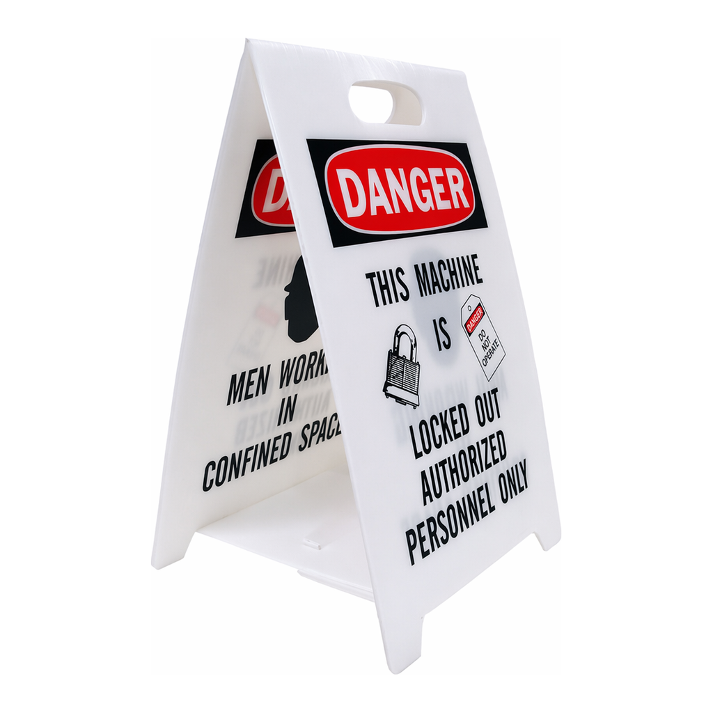 Brady DANGER Reversible Floor Stand