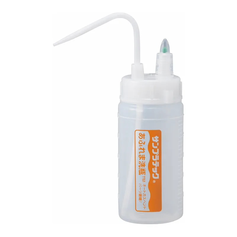 AS ONE Washing Bottle with Drip Prevention Valve Overflow Washing Bottle, 액 누설 방지 밸브 세정병