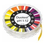 pH test paper Duotest with two indicator zones