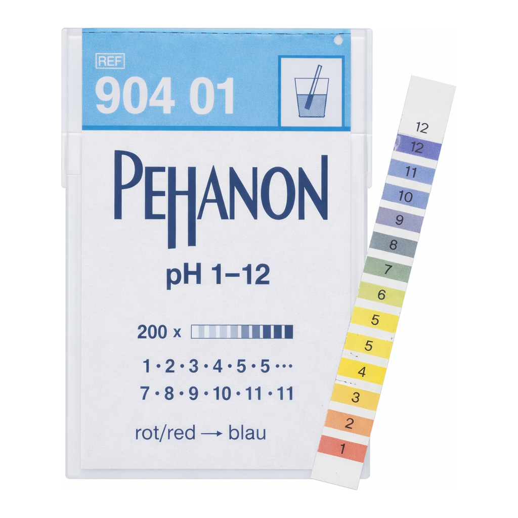 pH test strips, PEHANON, for colored samples