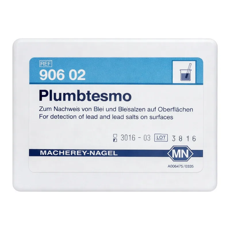 Qualitative test paper Plumbtesmo for Lead