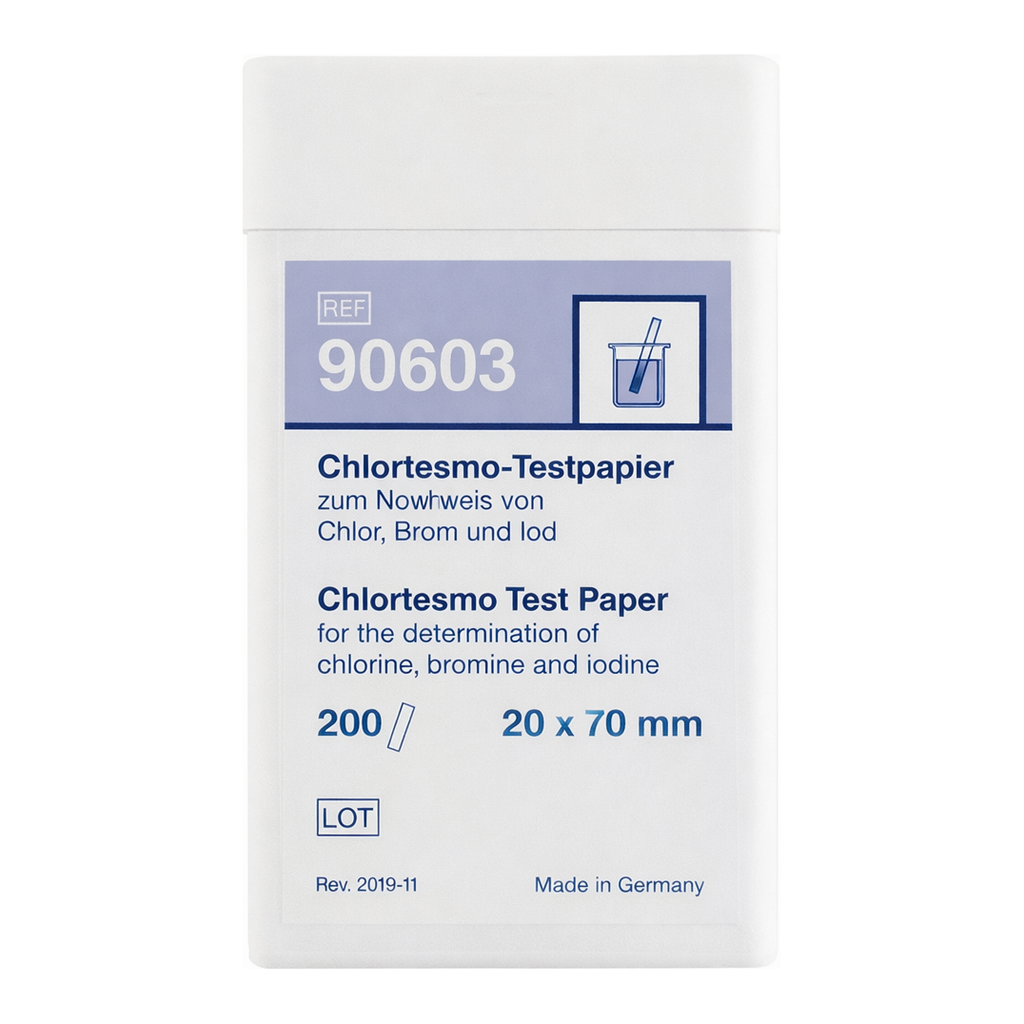 Qualitative test paper Chlortesmo for Chlorine