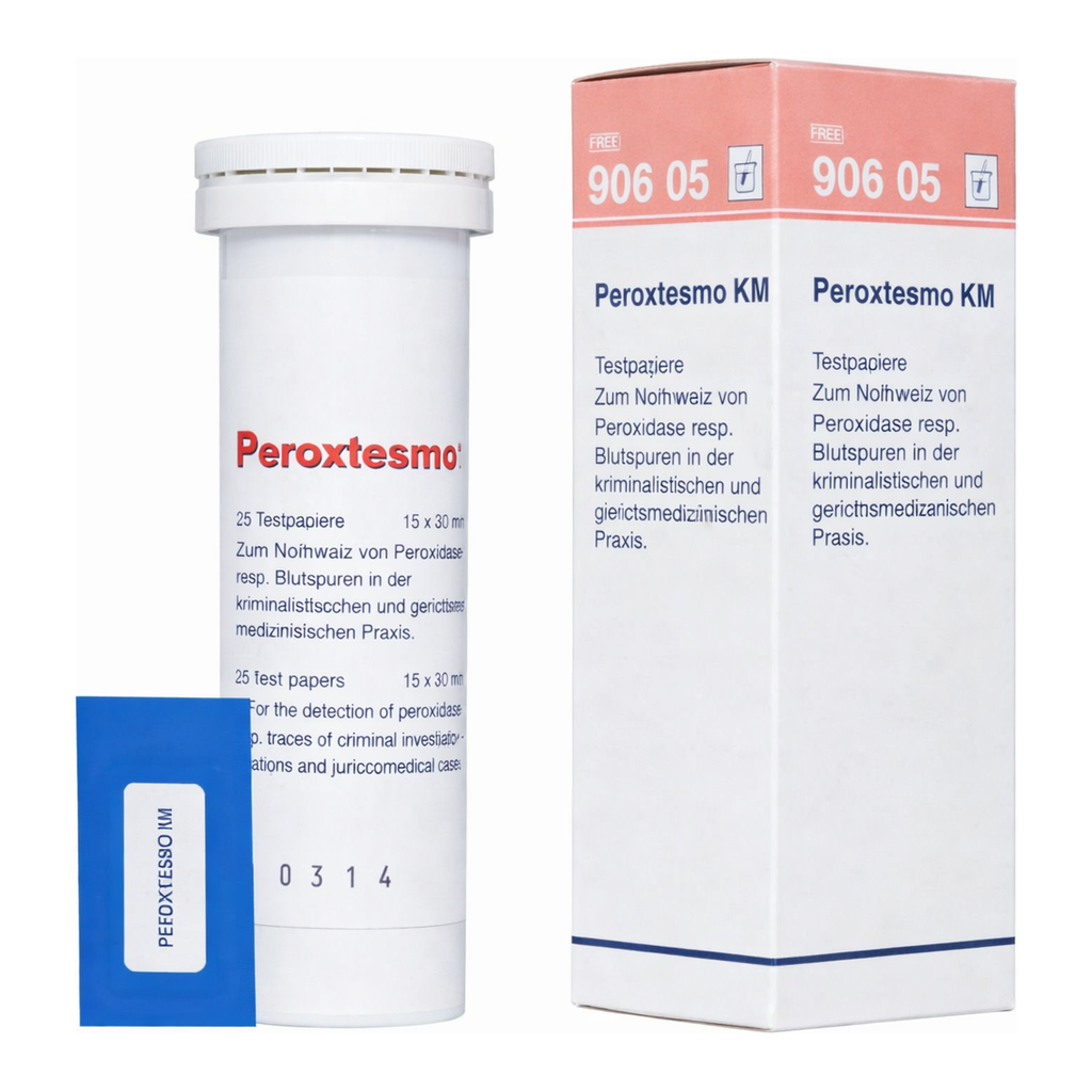 Qualitative test paper Peroxtesmo KM for Blood traces (peroxidase)