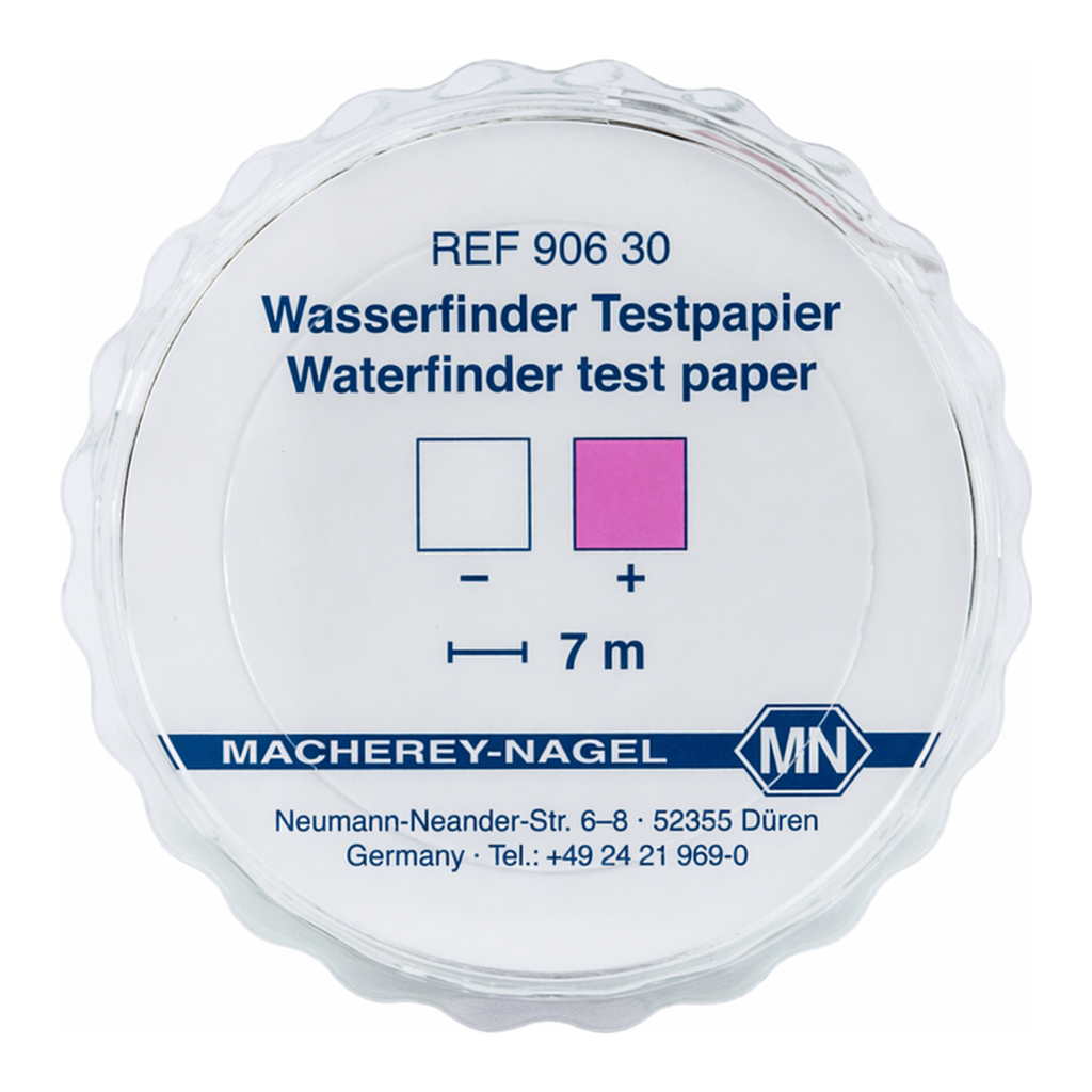 Qualitative Water finder test paper for traces of water