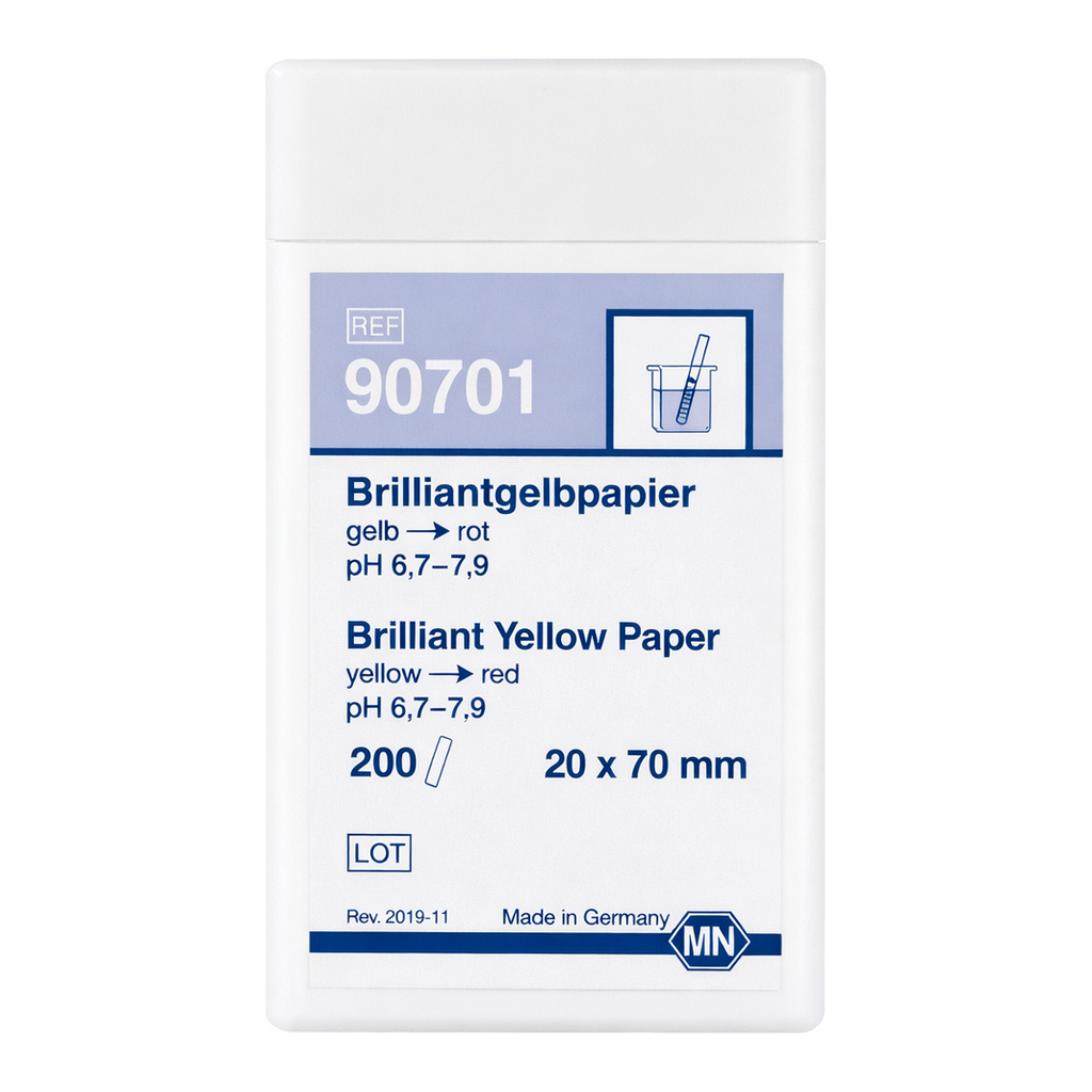 Qualitative pH test paper Brilliant yellow paper