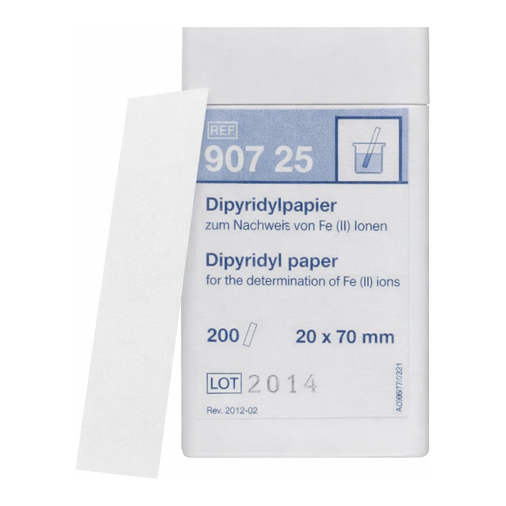 Qualitative Dipyridyl paper for Iron