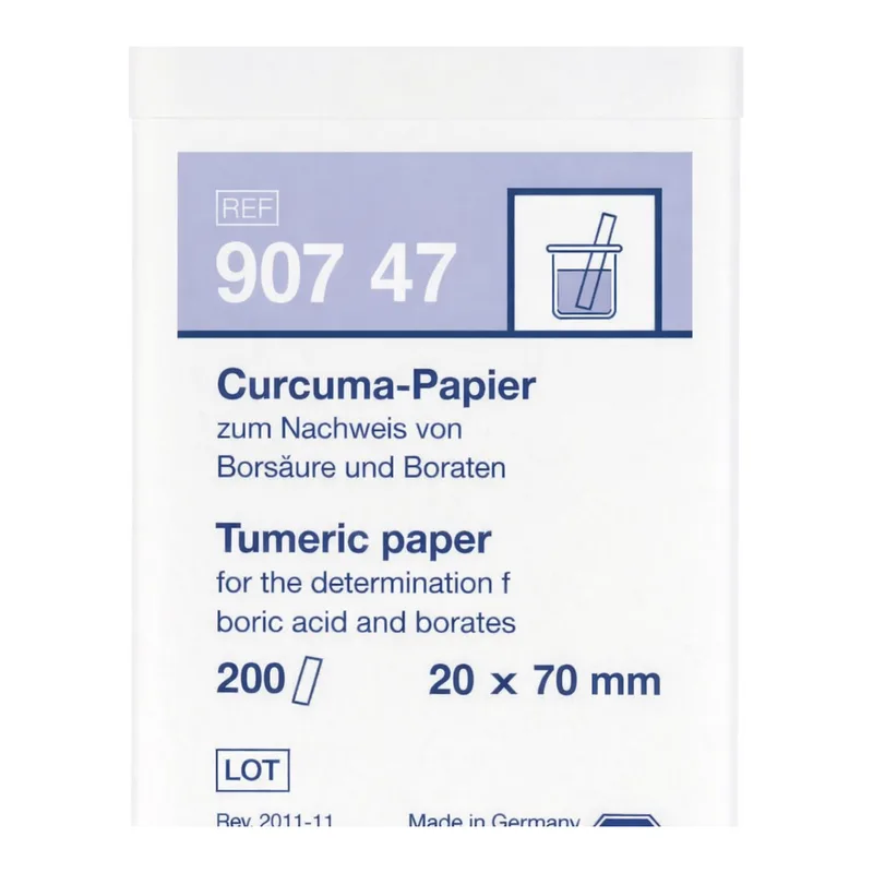 Qualitative Turmeric paper for Boric acid