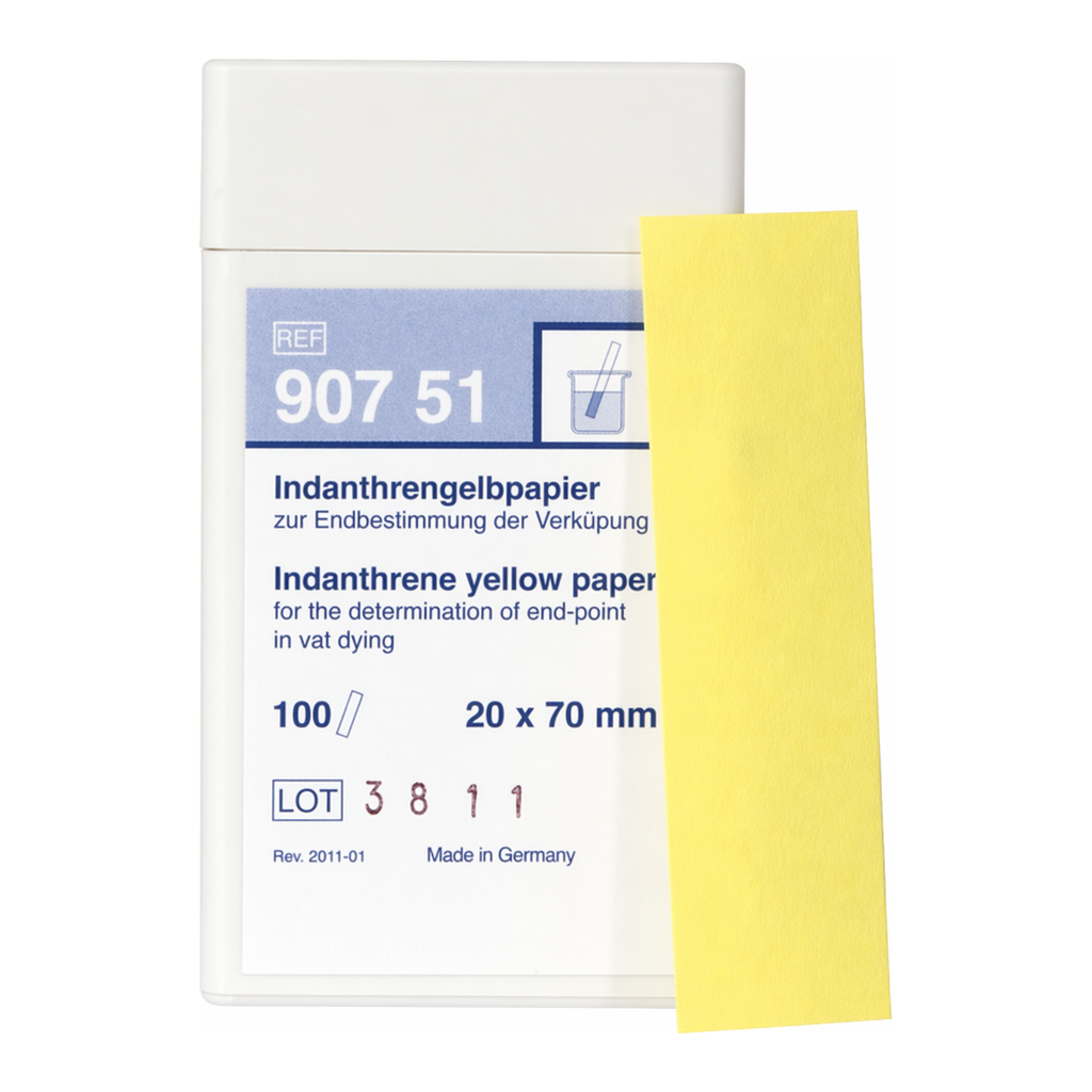 Qualitative Indanthrene yellow paper for Vat dyes