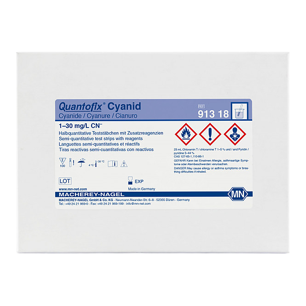 Semi-quantitative test strips QUANTOFIX Cyanide