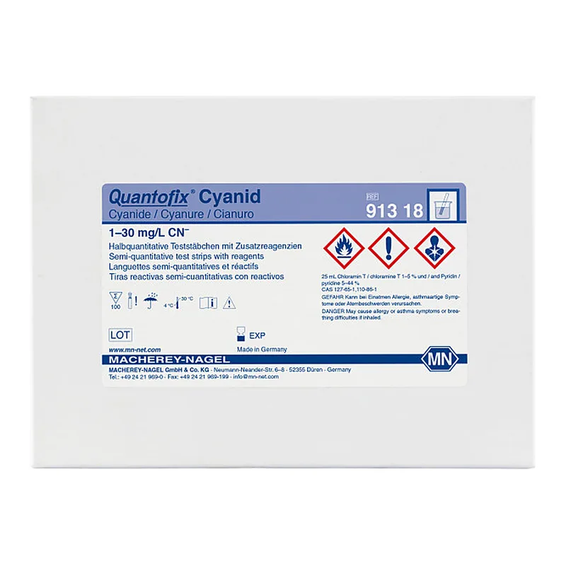 Semi-quantitative test strips QUANTOFIX Cyanide