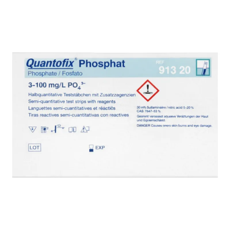 Semi-quantitative test strips QUANTOFIX Phosphate