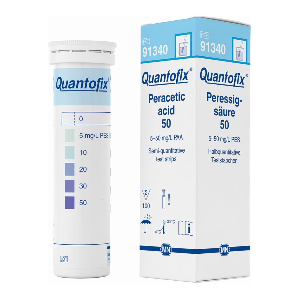 Semi-quantitative test strips QUANTOFIX Peracetic acid 50