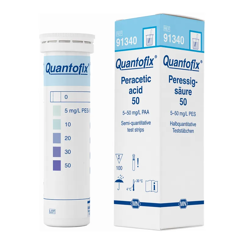 Semi-quantitative test strips QUANTOFIX Peracetic acid 50