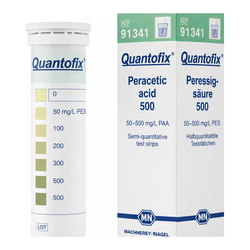 Semi-quantitative test strips QUANTOFIX Peracetic acid 500