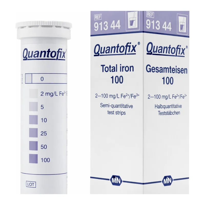 Semi-quantitative test strips QUANTOFIX Total iron 100