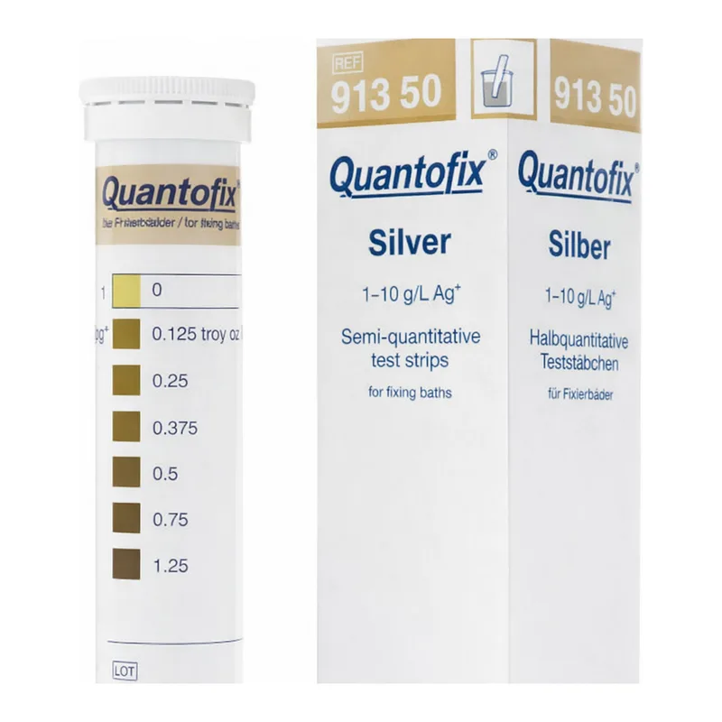 Semi-quantitative test strips QUANTOFIX Silver