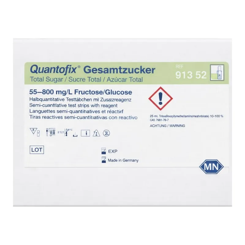 Semi-quantitative test strips QUANTOFIX Total sugar