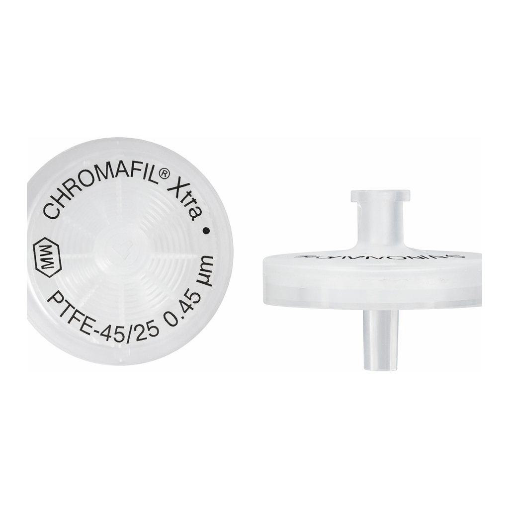 Syringe filters, labeled, CHROMAFIL Xtra PTFE