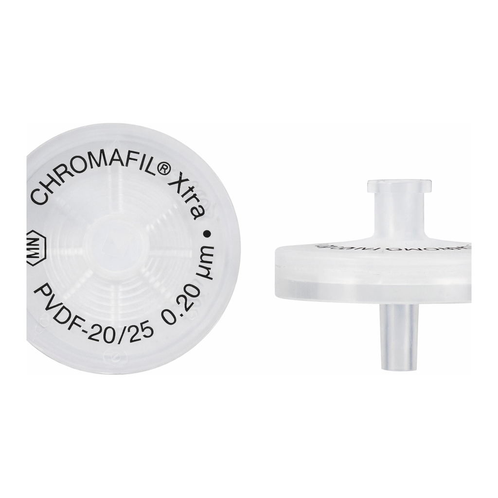 Syringe filters, labeled, CHROMAFIL Xtra PVDF