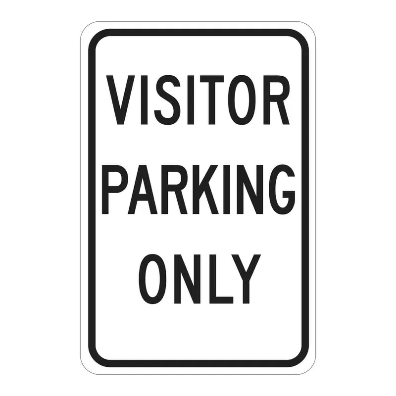 Brady Visitors Parking Only Sign