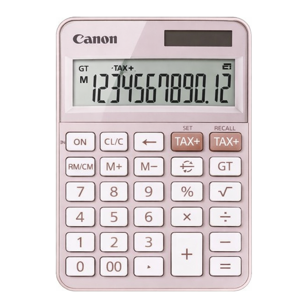 OFFICENEX 캐논 계산기(KS-125T-PK/핑크)