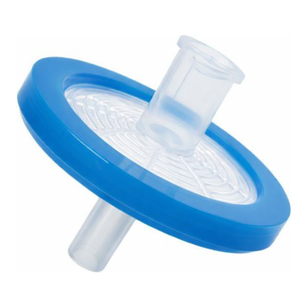 Restek Syringe Filter, 25mm, 0.45um PVDF 100pk Blue Luer Lock Inlet