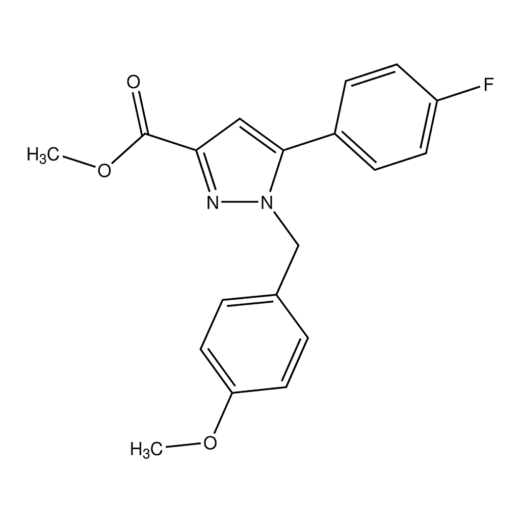 Merck Methyl 1-(4-methoxybenzyl)-5-(4-fluorophenyl)-1H-pyrazole-3-carboxylate