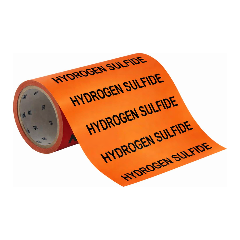 Brady HYDROGEN SULFIDE Roll Form Pipe Marker