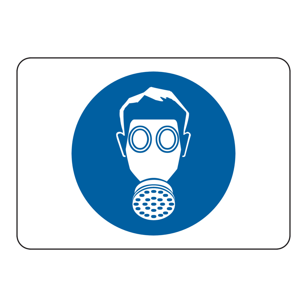 Brady Respirator Picto Sign