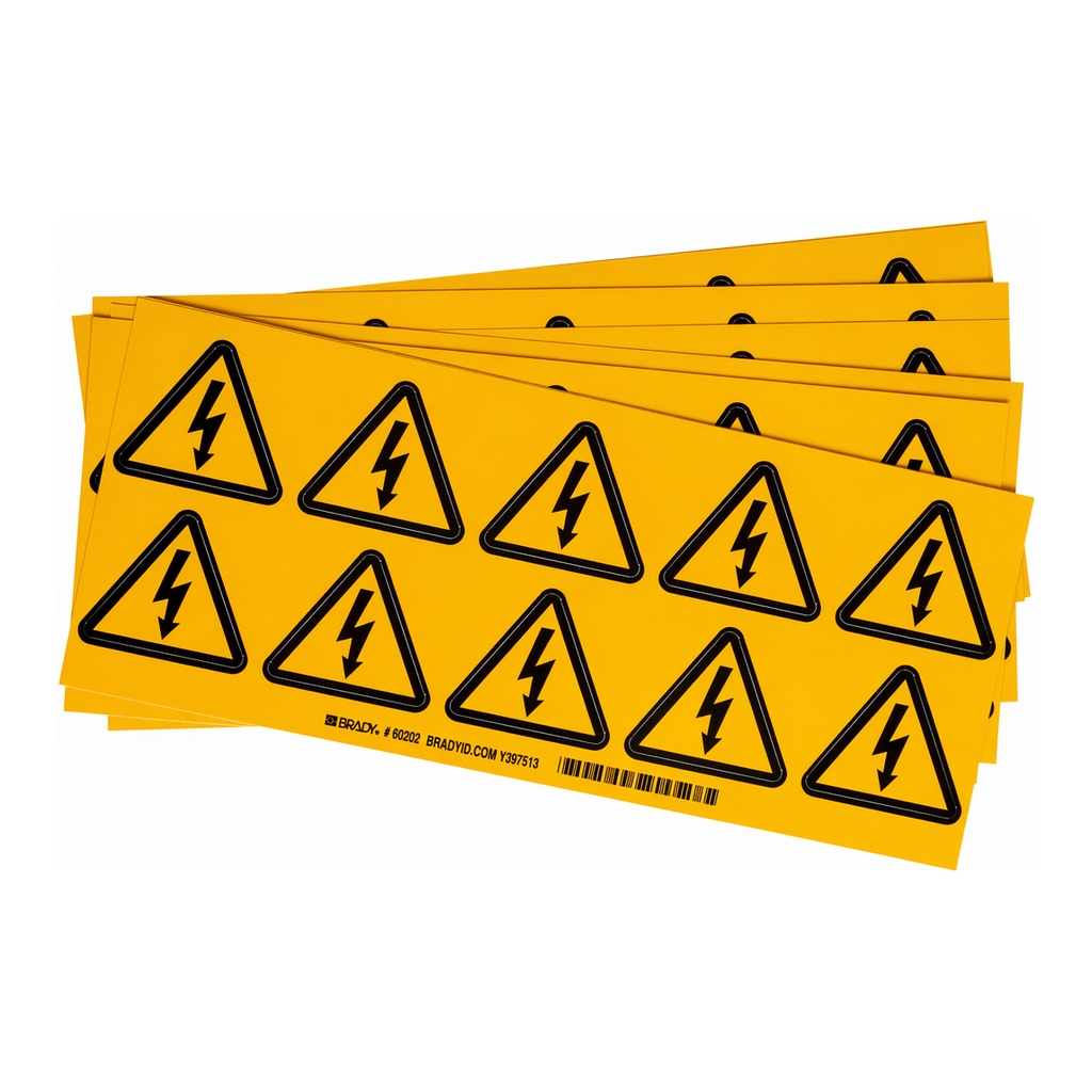 Brady Warning Labels - Picto: Dangerous Electrical Voltage