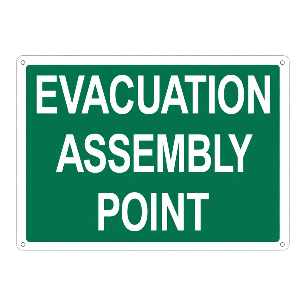 Brady Evacuation Assembly Point Sign