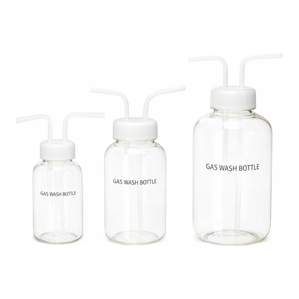 Daihan Science PC Gas Wash Bottle, with PE Cap & Silicone O-Ring, 250~1,000㎖<br>Ideal for Low T