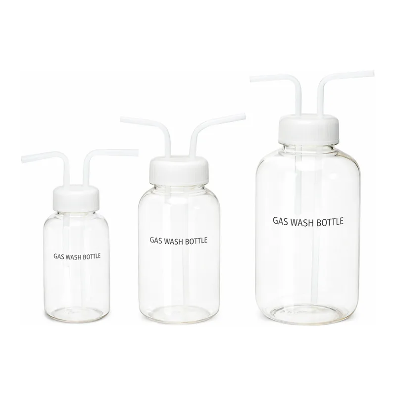 Daihan Science PC Gas Wash Bottle, with PE Cap & Silicone O-Ring, 250~1,000㎖<br>Ideal for Low T