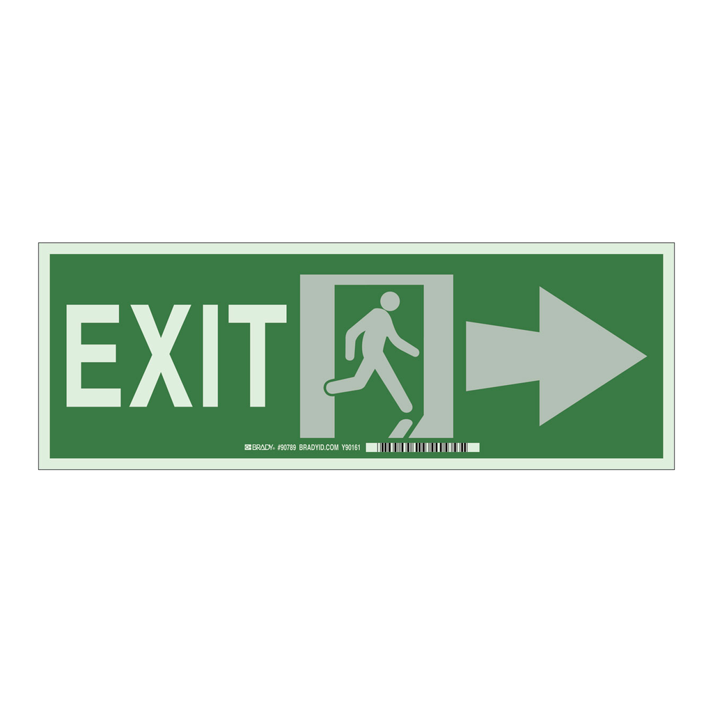Brady BradyGlo Exit Sign