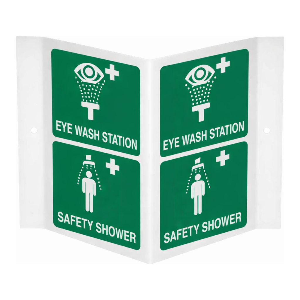 Brady Eye Wash Station Safety Shower Sign