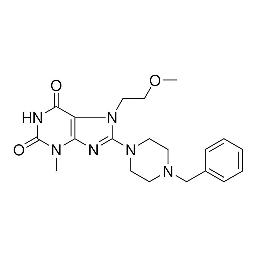 Merck 8-(4-BENZYL-1-PIPERAZINYL)-7-(2--