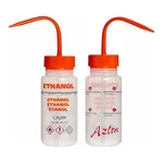 Merck Azlon Multi-Lingual Safety Wash Bottles With Driplok Vapor Venting